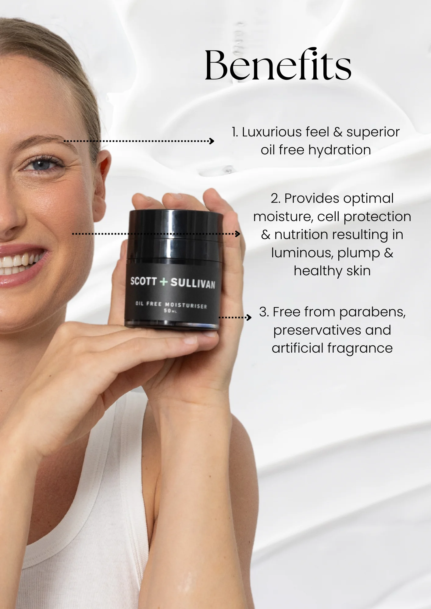The Oil Free Moisturiser 50g - Image 3