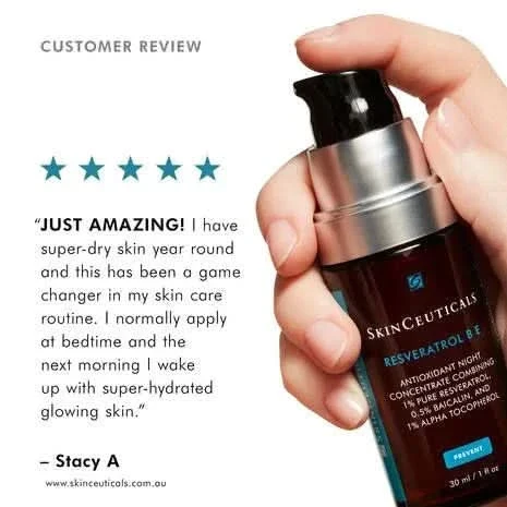 Resveratrol B E Antioxidant Night Serum 30ml - Image 5